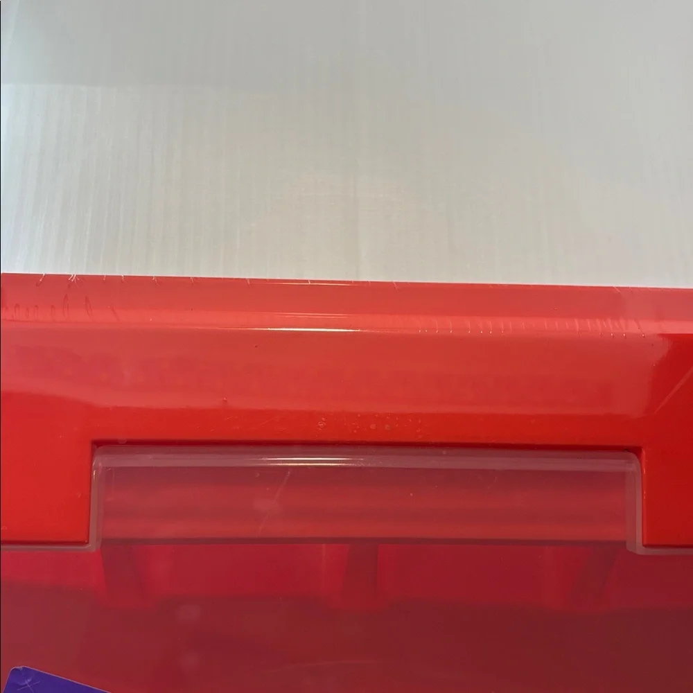 Zilpoo Red Plastic Plastic utensil Storage Box Case NWT